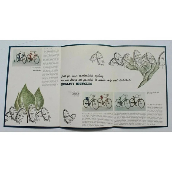 Vtg 1950s The Wheels That Serve You Japan Bicycle Exporters Catalog Brochure - Picture 2 of 3